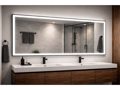 LED zrcadlo NOIR nejširší dub