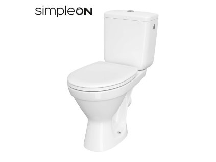 CERSANIT - WC KOMBI 698 CERSANIA II. SIMPLEON 010 3/6L+DUROPLAST SEDÁTKO SOFTCLOSE K11-2339