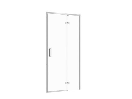 CERSANIT - Sprchové dveře LARGA chrom 100X195, pravé, čiré sklo S932-117