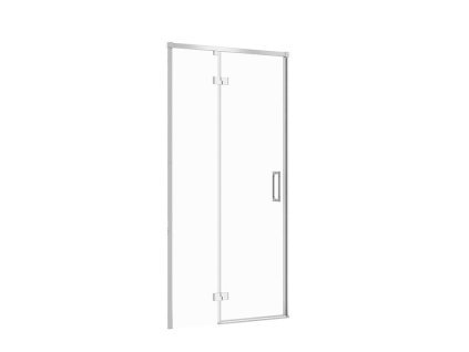 CERSANIT - Sprchové dveře LARGA chrom 100X195, levé, čiré sklo S932-121