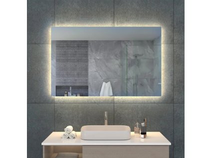 LED Zrcadlo BASIC 110x70 cm s funkcí proti zamlžování