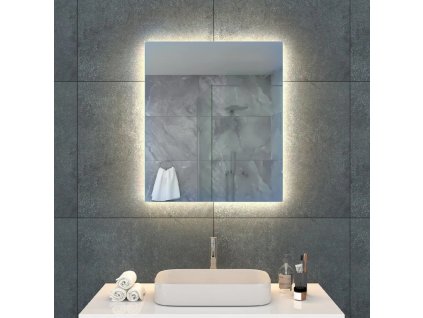 LED Zrcadlo BASIC 60x70 cm s funkcí proti zamlžování