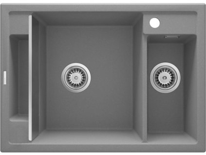 DEANTE - Magnetic šedá metalic - Magnetic Granitový dřez, 1.5 - bowl ZRM_S503