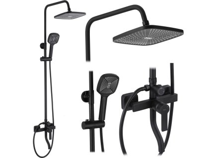 REA - Sprchový set s baterií 150mm ARGUS černá matmá REA-P2389