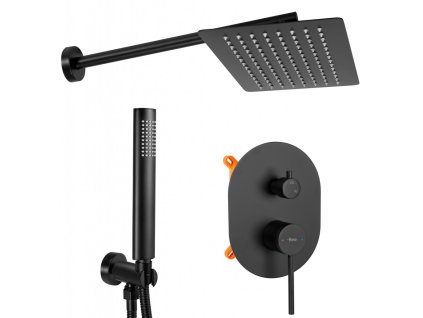 REA - Podomítkový sprchový set OVAL černá BOX REA-P8467 DOPRAVA ZDARMA
