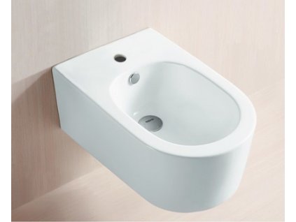 Závěsný bidet Dello, keramika s bílou glazurou