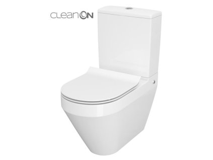 CERSANIT - WC KOMBI CREA CLEANON 011/020 OVAL, NÁDRŽKA 011 3/5, SEDÁTKO DUR SLIM WO LW ONE K114-023-S-SET