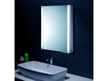Koupelnová skříňka se zrcadlem a osvětlením 550x700x140mm