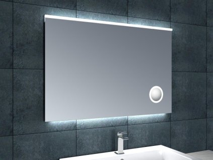 zrcadlo s LED osvětlením a kosmetickým zrcátkem 1000x650x30mm