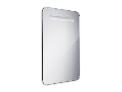 Zrcadlo s LED osvětlením do koupelny, rozměry: 500x700 mm, zaoblené rohy (nimZP-2001)