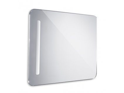 Zrcadlo s LED osvětlením do koupelny, rozměry: 600x800 mm, zaoblené rohy (nimZP-2002)