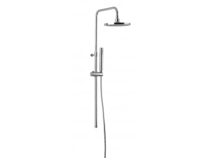 CORNELI sprchový sloup k napojení na baterii CE10S, hlavová, ruční sprcha, chrom