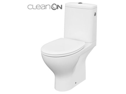 CERSANIT - WC KOMBI MODUO 43 cm 672 010 3/5 CLEAN ON, SEDÁTKO DUROPLAST-SOFT CLOSE K116-030