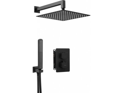 DEANTE - Therm černá - Sprchový set pod omítku, s termostatickou BOX BXYZNECT DOPRAVA ZDARMA