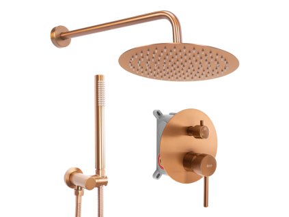 REA - Podomítková sprchová sada Lungo Copper Brush  + BOX REA-P8809