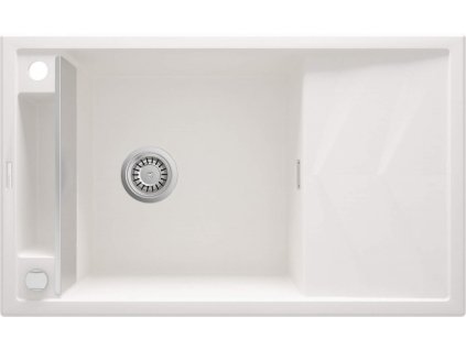 DEANTE - Magnetic alabaster - Magnetic Granitový dřez s odkapávačem ZRM_A113