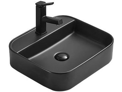 MEXEN - Sofia umyvadlo na desku 40 x 40, černá mat 22154085