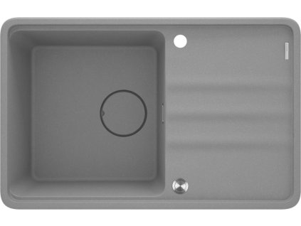 DEANTE - Momi metallic grey Granitový dřez, 1-bowl with drainer ZKM_S113 DOPRAVA ZDARMA