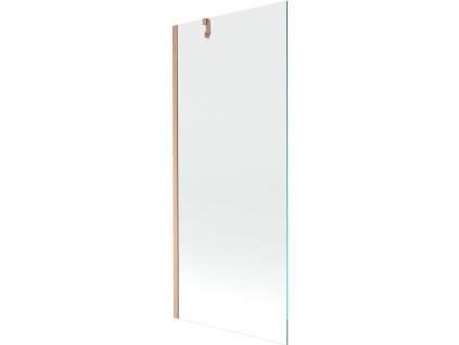 MEXEN/S - Next vanová zástěna FIX 80 x 150, transparent, měď kartáčovaná 895-080-000-00-00-65