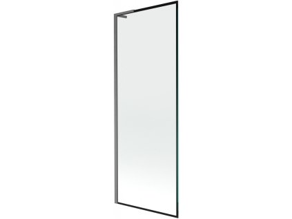 MEXEN/S - Next L vanová zástěna FIX 70 x 150 cm, černá vzor, grafit kartáčovaná 895-070-000-03-70-66
