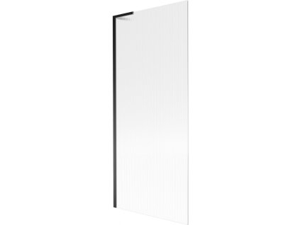 MEXEN/S - Next L vanová zástěna FIX 80 x 150, proužky, černá 895-080-000-03-09-70