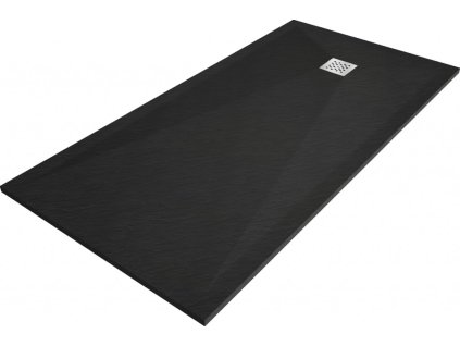 MEXEN - Stone+ sprchová vanička obdélníková 180x70, černá 44707018 DOPRAVA ZDARMA