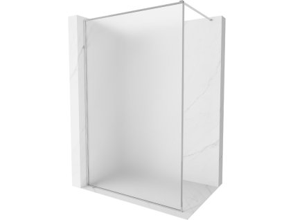 MEXEN/S - Kioto-F Sprchová zástěna WALK-IN s rámem 140 x 202 cm, dekor 8 mm, chrom 800-140-104-01-30