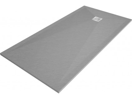 MEXEN - Stone+ sprchová vanička obdélníková 180x100, šedý beton 44611018 DOPRAVA ZDARMA
