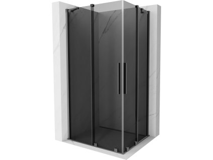 MEXEN/S - Velar Duo sprchový kout, posuvné dveře 100 x 90 cm, grafit, grafit metal 871-100-090-42-95