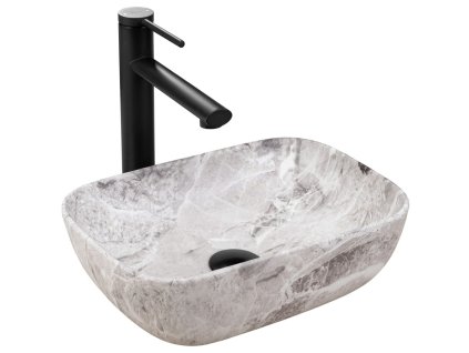 REA - Umyvadlo na desku BELINDA Mini stone matt REA-U3321