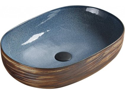 MEXEN - Agota umyvadlo na desku 58 x 40 cm modrá 22025866