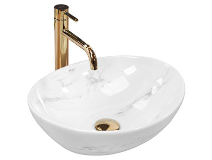REA - Umyvadlo na desku Sofia Nature Marble REA-U6605