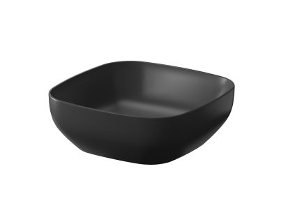 CERSANIT - Umyvadlo na desku LARGA SQUARE antracitová mat (38X38) K677-012