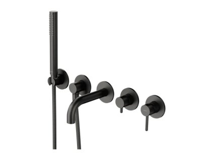 OMNIRES - Y vanová baterie s 5 otvory pro podomítkovou instalaci, grafitová Y1237-1SGR