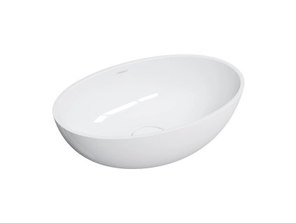 OMNIRES - SHELL M+ umyvadlo na desku, 50 x 32 cm, bílá lesk SHELL500UNBP