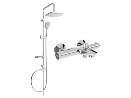 MEXEN/S - Sven sprchový sloup včetně vanové termostatické baterie Nox, chrom 77350262-00