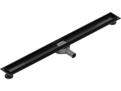 MEXEN - Flat 360° podlahový žlab otočný 80, černý 1740080