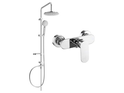 MEXEN/S - Carl sprchový sloup včetně sprchové baterie Milo, chrom 71340240-00