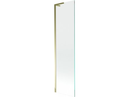 MEXEN/S - Next L vanová zástěna FIX 50 x 150, transparent, zlatá 895-050-000-03-00-50