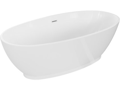 MEXEN/S - Bilbao volně stojící vana 180 x 90, bílá, sifon a přepad bílá 51311809000-20