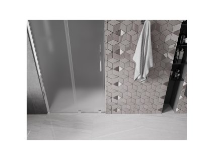 MEXEN/S - Velar posuvné sprchové dveře 90, dekor, chrom 871-090-000-31-01