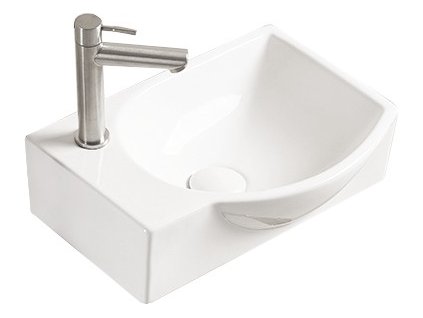 MEXEN - Mista umyvadlo na desku pravé 40 x 28, bílá 22174000R