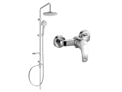 MEXEN/S - Carl sprchový sloup včetně sprchové baterie Fabia, chrom 746540240-00