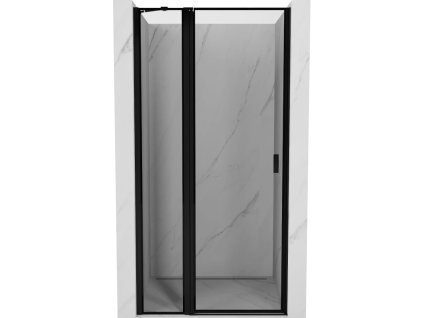 MEXEN - Mist sprchové dveře křídlové levé 85, černý okraj, černá 8A4-085-000-70-70-L