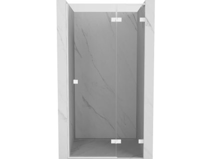 MEXEN/S - Lunar L sprchové dveře křídlové pravé 100, transparent, bílá 834L-100-000-20-00-P