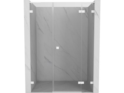 MEXEN/S - Lunar L sprchové dveře křídlové pravé 120, transparent, bílá 834SL-120-050-20-00-P