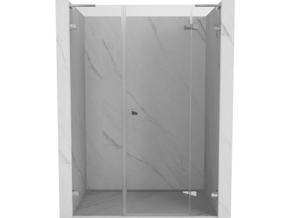 MEXEN/S - Lunar L sprchové dveře křídlové pravé 130, transparent, chrom 834SL-130-050-01-00-P