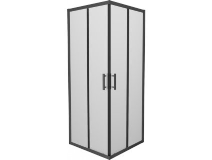MEXEN - Rio sprchový kout čtverec 90 x 90, dekor, černá  860-090-090-70-30