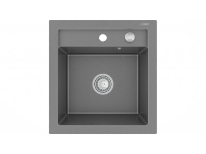MEXEN - Vito granitový dřez 1 520x490 mm, šedá 6503521000-71