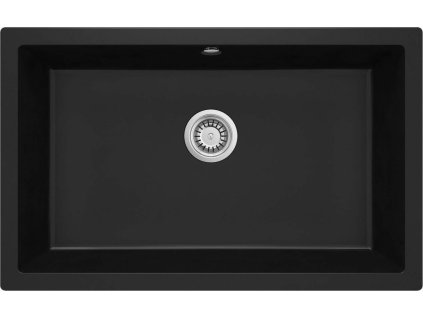 DEANTE - Corda černá - Granitový dřez pod desku - spodní montáž ZQA_N10D